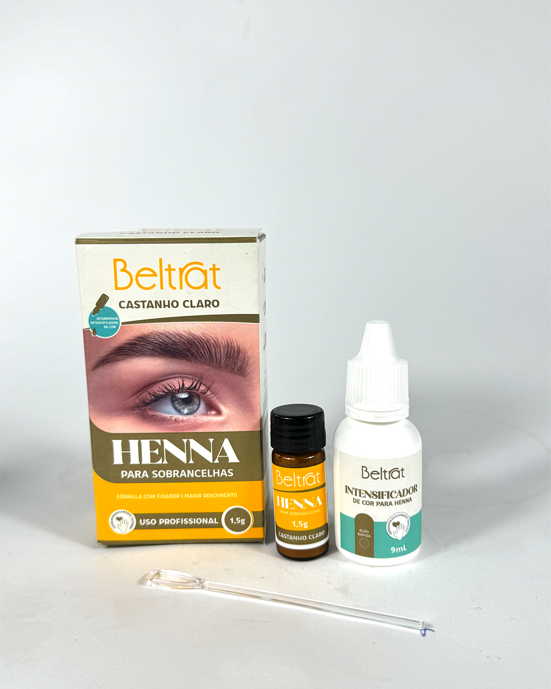 Henna Castanho Claro com Intensificador