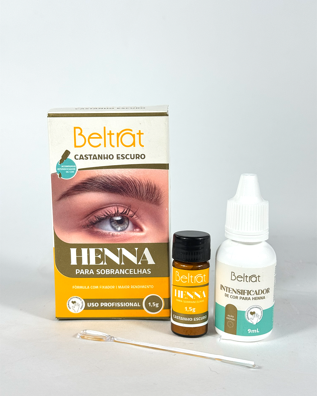 Henna Castanho Escuro com Intensificador